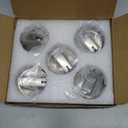 WB03X29300 Stainless Steel Top Surface Burner Knob Replacement for GE Range OEM, Geniune Stove Control D-Shaped Knob Parts, 5Pcs