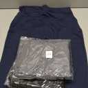 NEW YOUNG 3 Pack Leggings with Pockets for Women,High Waisted Tummy Control Workout Yoga Pants (Large-X-Large, 3 Pack Black/Grey/Navy)