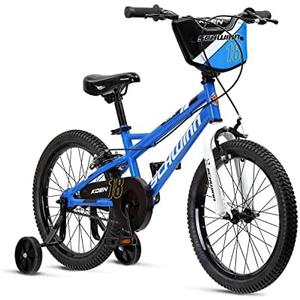 Schwinn Koen Bike, 18 Inch Bike for Kids Ages 5-9, SmartStart Ergonomic Design for Kids, Adjustable Seat Grows with your Child, Rear Coaster Brake and Front Caliper Brake, Training Bicycle