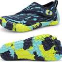 Centipede Demon Kids Water Shoes Girls Boys Quick Dry Aqua Shoes Barefoot Water Sneakers for Beach Swim Pool Boats Outdoor Water Sports Little/Big Kid (Ty1 Micainavygreen)