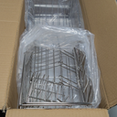 Large Dish Drying Rack - Rust Resistant Dish Rack,Expandable Kitchen Counter,Drainage Board with Sloped Design,Removable Cutlery Holder,Cup Knife Holder,Easy-to-Clean Full Hollow Design-Silver-L