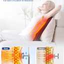 KingPavonini Back Massager for Pain Relief Deep Tissue, Up-Down Rolling & Ultra-Slim Shiatsu Back Massager with Cushion Layer, Lower Back Massage for Chair Home Office, Gift for Men Women