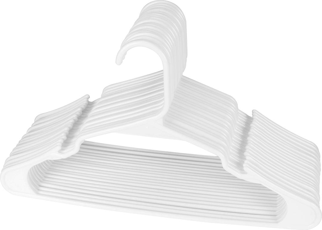 Heavy Duty Plastic Clothes Hangers Bulk 30 Pack