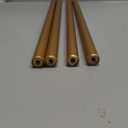 Gallery Rails for Shelves 3 Pcs 1/5" Diameter 11.8" Length Railing Rods Hardware for Glass Display Cabinet and Shelf Spindle Replacement (golden)