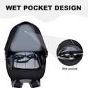 MIYCOO Backpack - Ultra Lightweight Packable Backpack for Travel Camping, Hiking Back Pack Waterproof Foldable Daypack for Men Women Black
