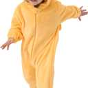 Unisex Baby Animal Onesie Pajamas,Infant Flannel Halloween Cosplay Costume, Toddler Christmas Homewear/Sleepwear (Yellow)