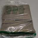 Corner Kitchen Rugs Non Slip Washable, Rubber Backed Circular Sector Kitchen Mats for Floor, Super Absorbent Imitation Linen Braided Kitchen Floor Mat for Sink Corner Areas (Brown, Radius 39")