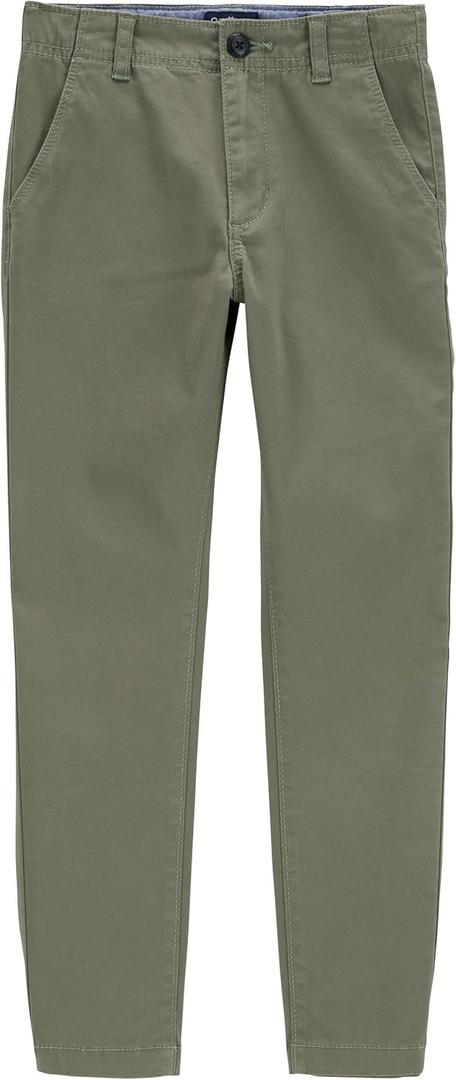 OSHKOSH B'GOSH Boys Slim Stretch Chino Pants (Green)