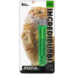 3 x Pet Qwerks Incredibubbles Interactive Cat Toys - Long Lasting Edible Bubbles for Cats - Catnip Flavor - 20 ML