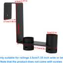 BOXOB 2pcs Pool Pole Hangers, Heavy-Duty Pool Equipment Hooks for Nets Skimmers Brushes Swimming Pools Tool Holder Fence Hooks for Hanging Poles & Accessories