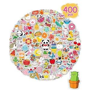 Sticker for Water Bottles, 400 Pcs/Pack Cute Vinyl Waterproof Laptop Stickers