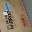 TETOTE 24"W x 30"L Bathroom Mirror Brushed Gold Metal Frame Frontlit & Backlit Vanity Mirror 3 Colors White/Warm/Natural Stepless Dimmable Anti-Fog Bathroom Mirrors for Vanity Wall-Mounted,