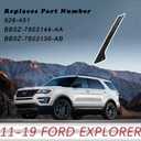 Windshield Outer A-Pillar Trim Molding Kit | Compatible with 2011-2019 Ford Explorer Accessories Front Passenger Side | Replaces 926-451 BB5Z-7803136 BB5Z-7803144 Window A-Pillar Post Trim Cover