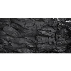 AWERT 48x24 inches Stone Aquarium Background Black Rock Fish Tank Background Rocky Terrarium Background Polyester Background
