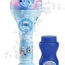 BLUEY Dance Mode Bubble Machine and Toy Microphone | Bluey Toy for Baby, Toddlers and Kids | Includes Bubble Solution