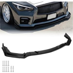 Front Lip for 2014-2017 Infiniti Q50 Sport Gloss Black Sporty Appearance