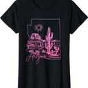 State of Arizona USA Cactus Vintage T-Shirt, M