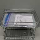 Pull Out Cabinet Organizer for Spices, Cans - Heavy Duty with Lifetime Limited - Pull Out Spice Rack- Cabinet Pull Out Shelf for Cans,Dishes, Etc, 6.-1/2"W x 10-3/8"D x 8-7/8"H, Chrome