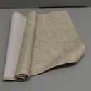 Waterproof Wipeable Table Runner, Thick Farmhouse Runner, Dresser Runner, Rustic Table Runner for Kitchen, Dining Room, Bedroom, Living Room, Indoor and Outdoor (36'', Beige) (36''(Fits Length 20''-28'' Table))