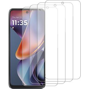 4 Pack Glass Screen Protector Compatible for Motorola Moto G 5G (2026/2025) / XT2613 / XT2513 [9H Hardness]-HD Screen Tempered Glass, Scratch Resistant,Easy Install [Case Friendly]