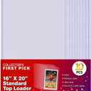 Collector's First Pick 16x20 Top Loader - 10 Piece - 1 Pack - for Art Prints, Photographs, Documents, Memorbilia and More!