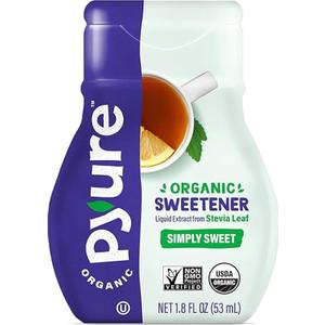 4 x Pyure Liquid Stevia Extract | Zero Calorie Sugar-Free Sweetener, 1.8 Oz (EXP 05/14/28)