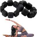 Wrist Ankle Weights Bracelets for Women - Set of 2 (0.33lb Each) Wearable Silicone Workout Weighted Bracelets, Waterproof Strength Training Bangles for Walking, Running, Yoga, Pilates, Aerobics (Black)