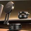 LISEN Electric Suction Cup Phone Mount, Vacuum Electric Suction Cup Phone Mount, for MagSafe Magnetic Suction Mount for iPhone 16/15/14/13/12,Black