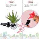 Kohlrabi 6 Pcs Upgraded Car Succulent Air Fresheners Clips, Air Vent Clips, Disco Ball Car Accessory Interior Decor for Men Women Teens (1 Count (Pack of 6))