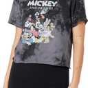 Disney Women's Mickey Freinds Group (Black, M)