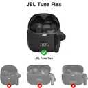 SURITCH Magnetic Bumper Case Compatible with JBL Tune Flex Earbuds, Rugged Shockproof Protective Covers for JBL Tune Flex with Magnetic Lid Lock & Carabiner & Cleaning Kit & Removal Tool, Green