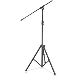 Pyle Heavy Duty Microphone Stand-Height Adjustable from 51.2'' to 78.75'' Inch High w/Extendable Telescoping Boom Arm 29.5'' and Stable Tripod Base-Clutch in T-Bar Adjustment Point PMKS56