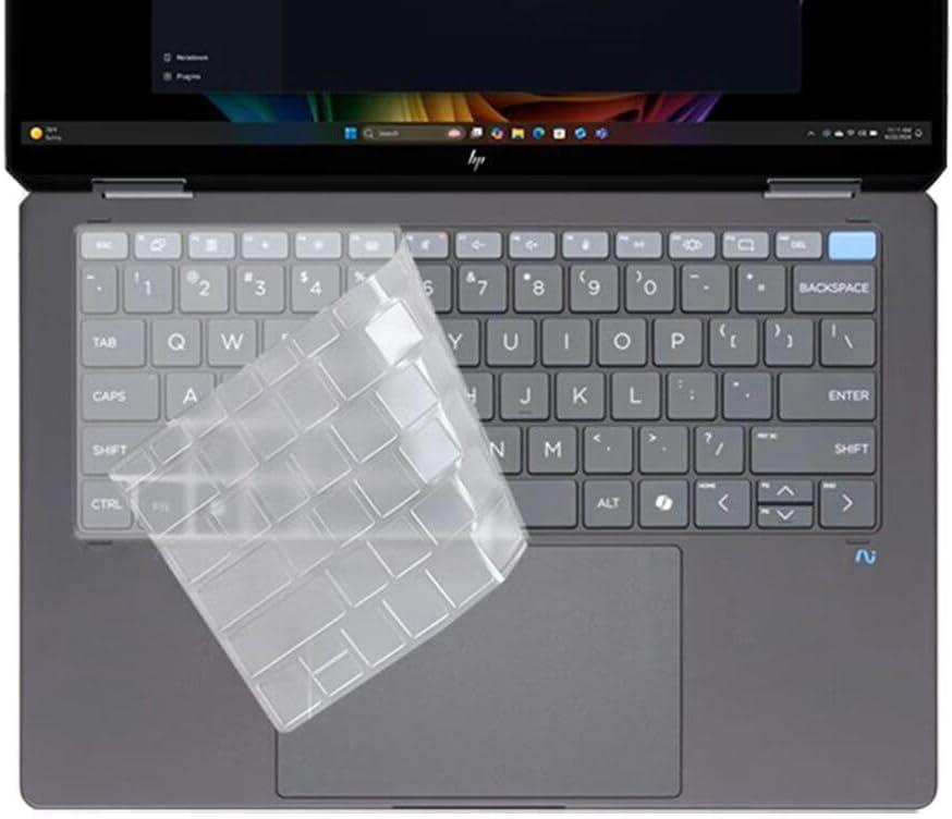 Keyboard Skin Compatible for HP OmniBook Ultra 14" 14-fh 14-fd 14t-fh000 14-fh0047nr Series, 2024 HP Spectre x360 2-in-1 Laptop 16" 16-aa 16t-aa Series (Clear) - NOT for OmniBook 5/7/X 14" 16" 17"