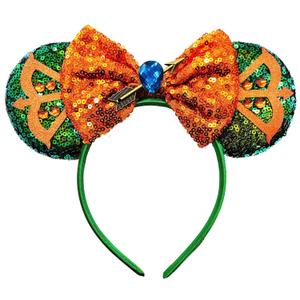 Mouse Ear Headband - Cute Merida's Princess Ears Hairband with Arrow Bow for Women Costume Hair Accessories Birthday Party Decorations