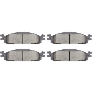 SCITOO D1508 Ceramic Brake Pads Stes Front Fit 2012-2019 For Ford For Explorer,2013-2019 For Flex,2012-2019 For Taurus,2012 For Lincoln For MKS,2012-2019 For MKT [Partially Except Heavy Duty Brake]