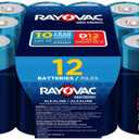 Rayovac High Energy D Batteries (12 Pack), Alkaline D Cell Batteries
