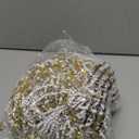 Caleihd 4.5oz Crinkle Cut Paper Shredded Filler Paper for Gift Baskets Gift Box Confetti Paper Shreds Decoration Stuffing for Birthday, Weddings, Anniversaries, Christmas Wrapping White&Gold