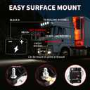 50Amp Circuit Breaker Waterproof Marine Motor Accessory for Boat Trolling ATV Trailer Vehicles Stereo Audio Electronic Battery Solar System Inline Fuse with Manual Reset Switch DC 12V-48V
