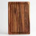 Acacia Wood Cutting Board for Kitchen Wooden Cutting Board with Deep Juice Groove and Handles, Wooden trays for meat, fruit and cheese