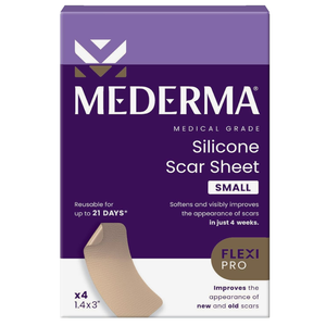 Mederma Medical Grade Silicone Scar Sheets  Improves Appearance of Old & New Scars from Injury, Burn & Surgery, Breathable & Flexible, 4 Count