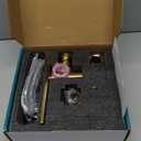 becola Modern Brushed Gold Bathroom FaucetWaterfall Faucet for Bathroom SinkSingle Hole Cold and Hot Basin Mixer TapSingle Handle Vanity Faucet with Adjust Knobs and Deck Plate (low)