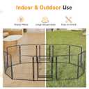 NEWBULIG Dog Playpen for Indoor 40 Inch 12 Panels - Portable Heavy Duty Metal Pet Exercise Pen with Door, Foldable Small Medium Large Dog Puppy Playpen Fence for Outdoor RV, Camping, Yard, Garden