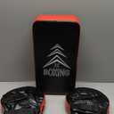 ZOOFOX 2-in-1 Punching Mitts and Kick Pack Set, Curved Focus Mitts and Taekwondo Kick Pad, Adjustable Strike Shield Arm Pad for Muay Thai and MMA