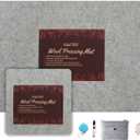 Wool Pressing Mat Set (Deluxe 2 Pack) Includes 24 x17 and 10 x 10 mats with Quilting Supplies in Pouch, 100% Pure New Zealand Wool, 2 Wool Pressing Mats Comes with Large Size & Portable Size (2 Mats)