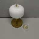 Oneach 9" Cordless Table Lamp, Gold Rechargeable Battery Operated Lamp, 3-Way Stepless Dimming Touch Lamps, Small Glass Bedside Nightstand Light for Bedroom Dining Table Living Room Shelf Decor