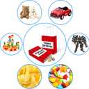 2 x 12 pcs Pixel Themed Goodie Bags with Haddle, Party Favor Gift Bags, Kraft Paper Candy Treat Bag for Birthday Decorations & Party Supplies