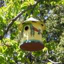 Achla Bastion Birdhouse, Yellow, 13"H