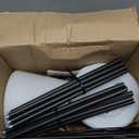 FUYO 2 Pack Solar Floor lamp Outdoor, 41.3'' Solar Powered Lights with 2 Plant Stand, Water-Resistant IP54 Outside Floor Lamps with 3 Lighting Modes for Patio Porch Yard Deck Decor