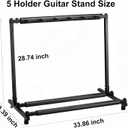5 Multi Guitar Stand Rack with Folding Design,Black Guitar Holder
