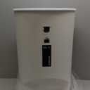 simplehuman 50 Liter Semi-Round Hands-Free Kitchen Step Soft-Close Lid Trash Can, White